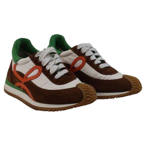 Loewe Flow Runner Sneakers in Multicolor Suede and Nylon - Picture 5 of 12
